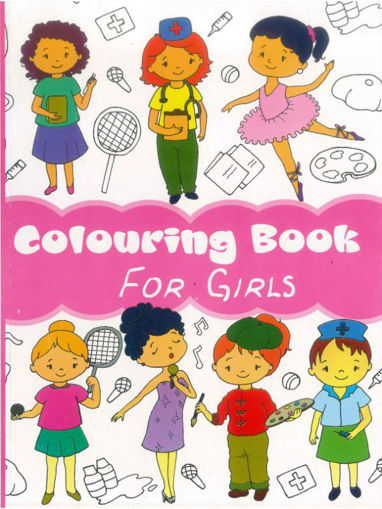Picture of COLOURING BOOK A4 FOR GIRLS 192 PAGES